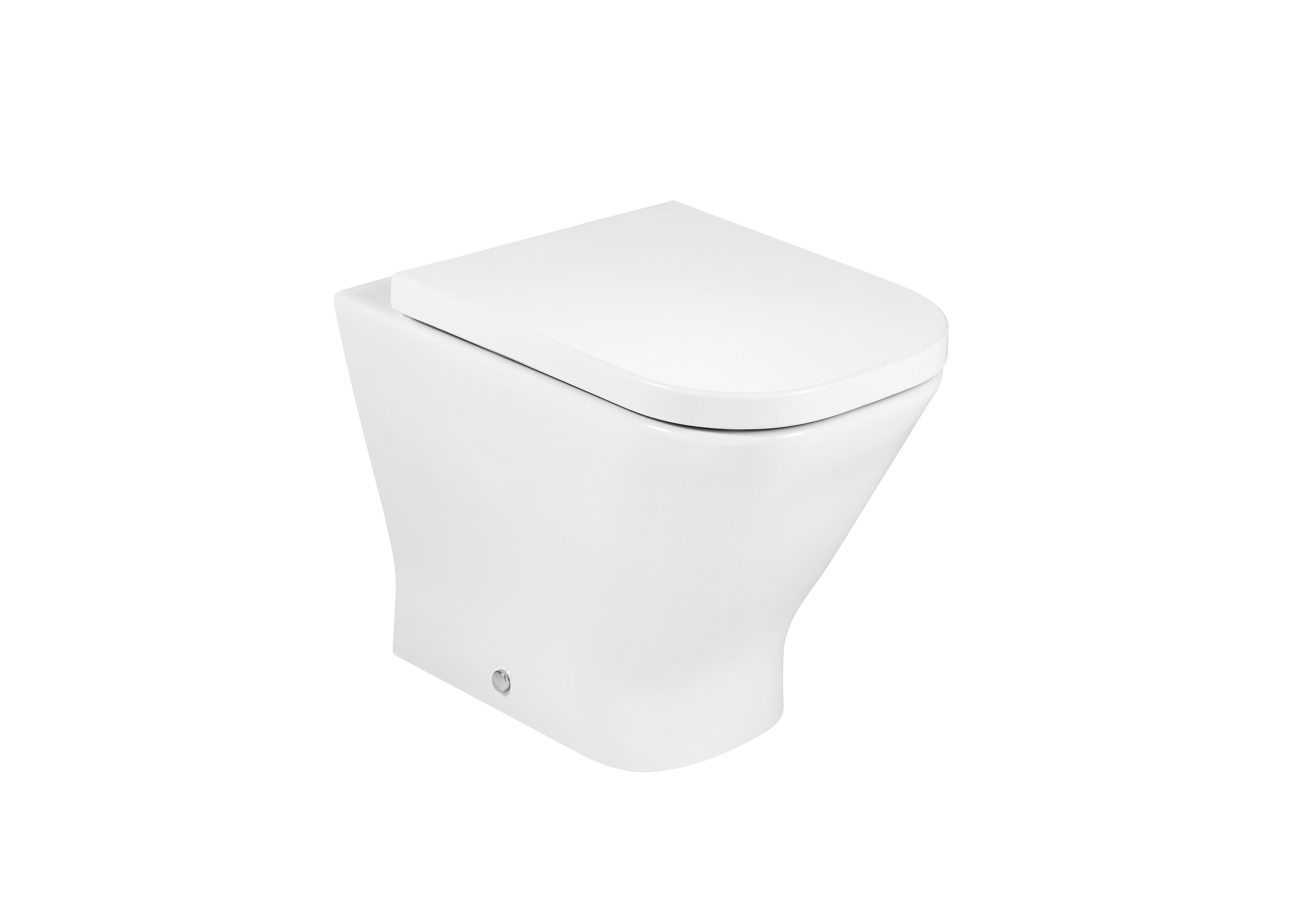 Sanitaire WC THE GAP A801470004 SQUARE - Abattant thermodur double laqué avec charnières en acier inoxydable pour WC Roca 2 - Mirage ceramica