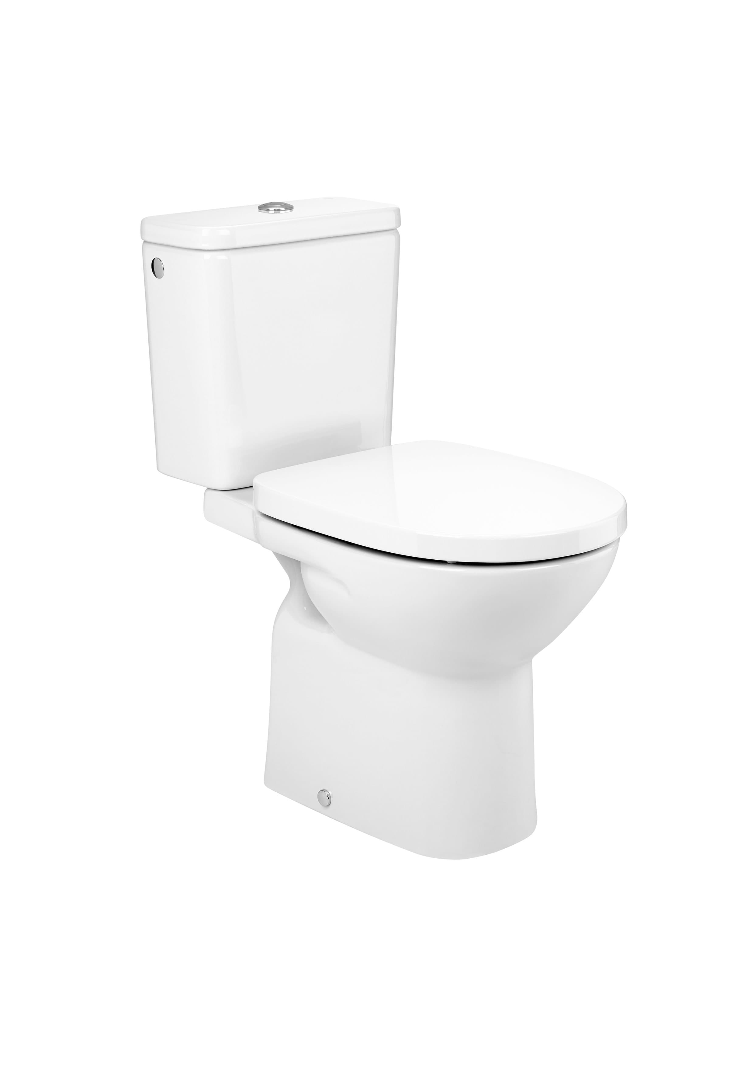 Sanitaire WC DEBBA A34299J000 ROUND - WC monobloc en porcelaine vitrifiée avec sortie horizontale Roca 1 - Mirage ceramica
